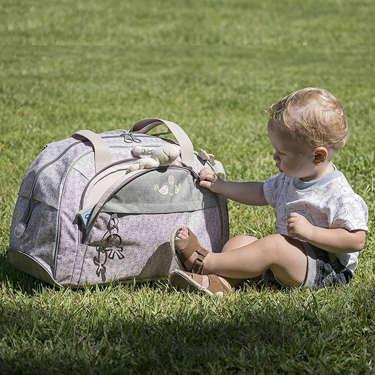 خرید کیف مادر شاتل کرم طوسی مدل 38013