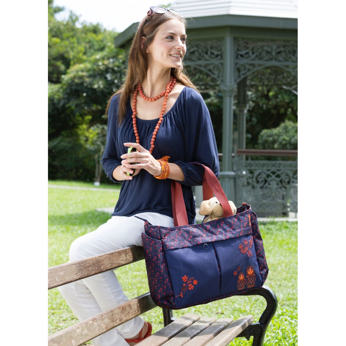 کیف مادر مترو سرمه ای 39002