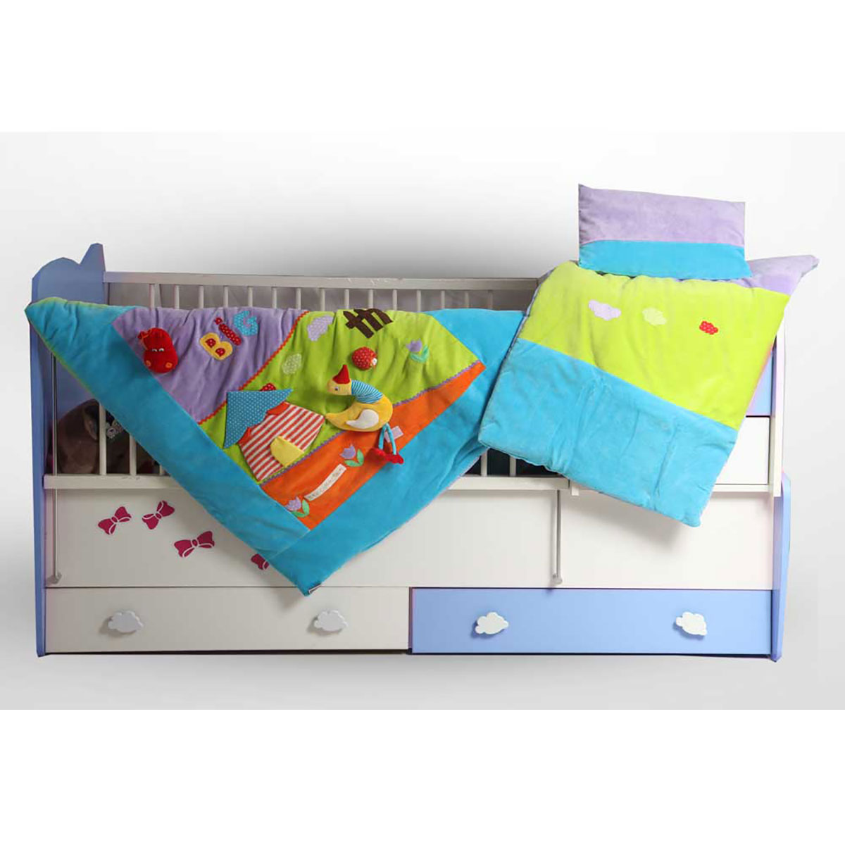 سرویس دم دستی سه تکه مدل مرغابی مخمل