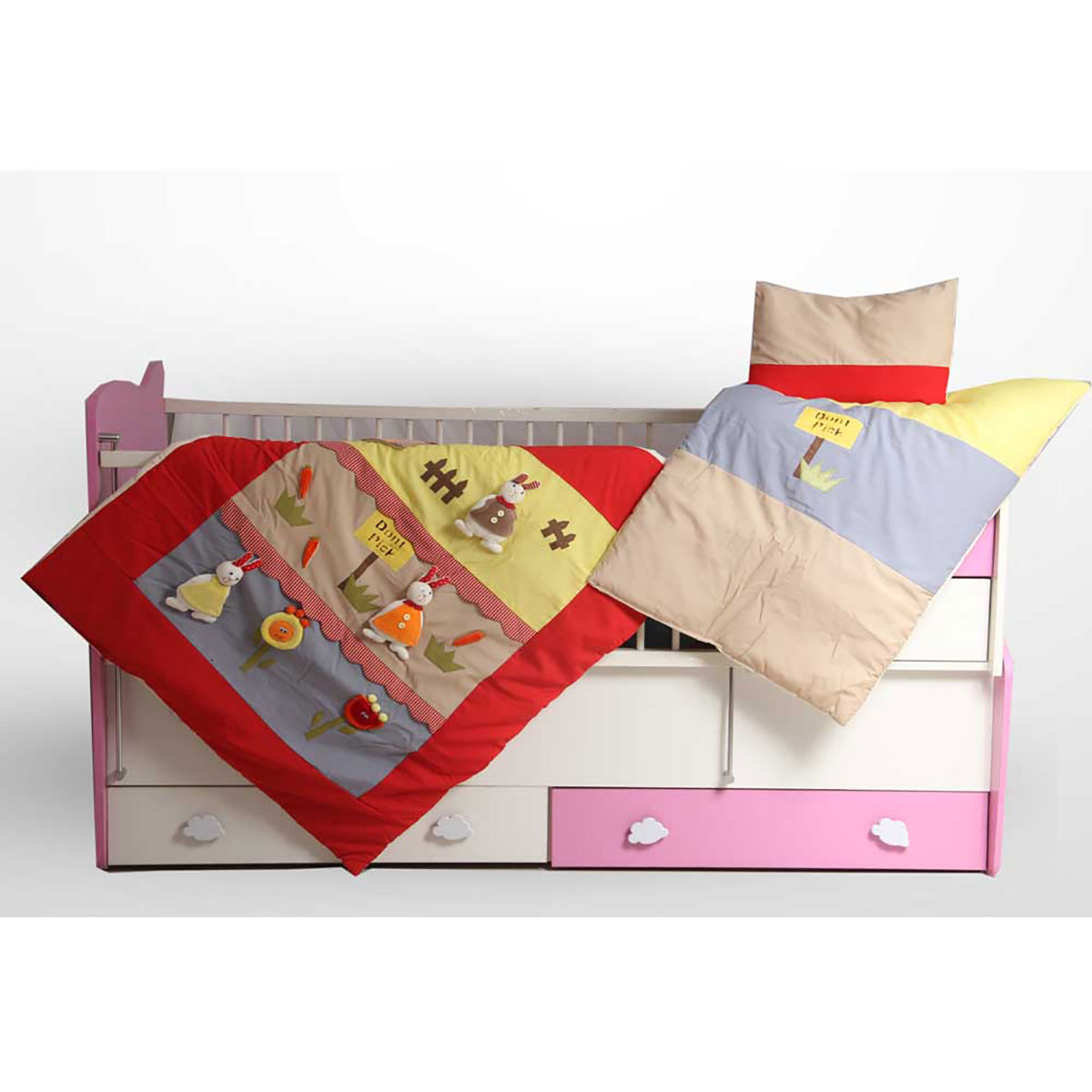 سرویس دم دستی سه تکه مدل مزرعه تترون قرمز