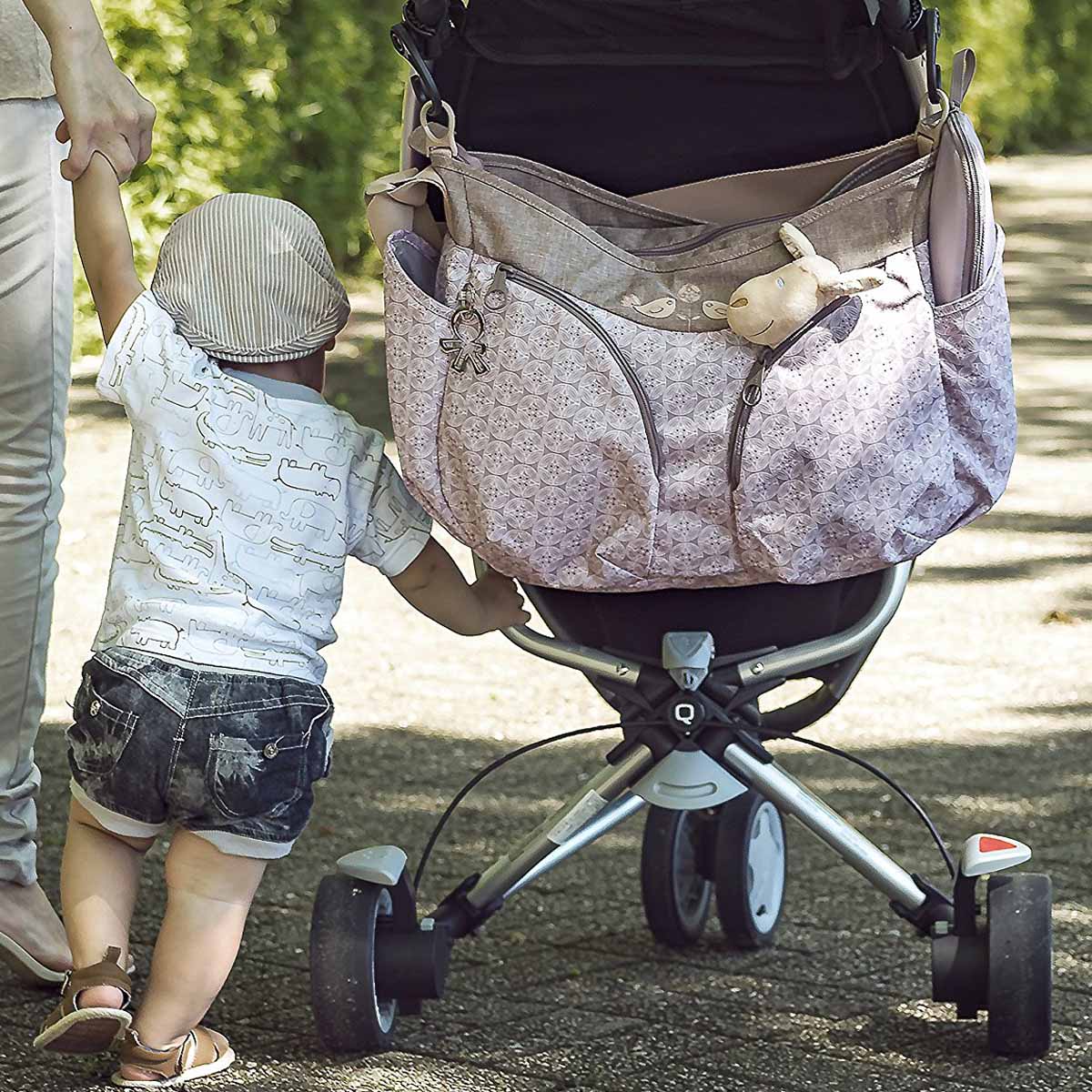 خرید کیف مادر موندو کرم طوسی مدل 38012