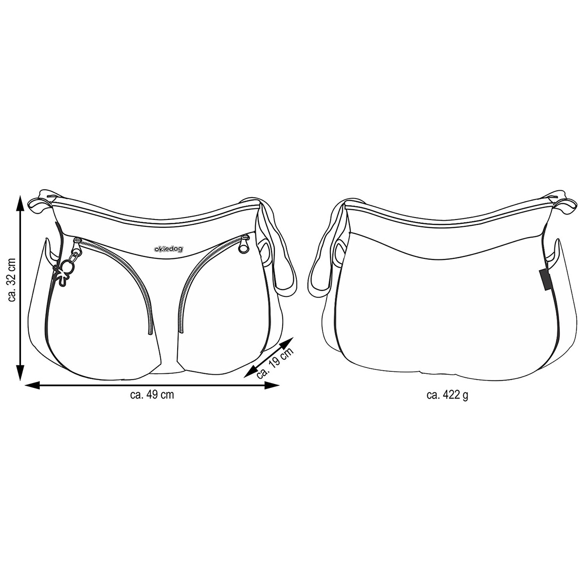خرید کیف مادر موندو کرم طوسی مدل 38012