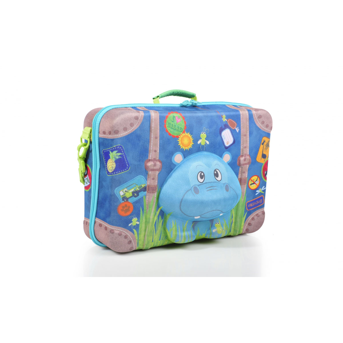 چمدان بی چرخ اسب آبی مدل 80074