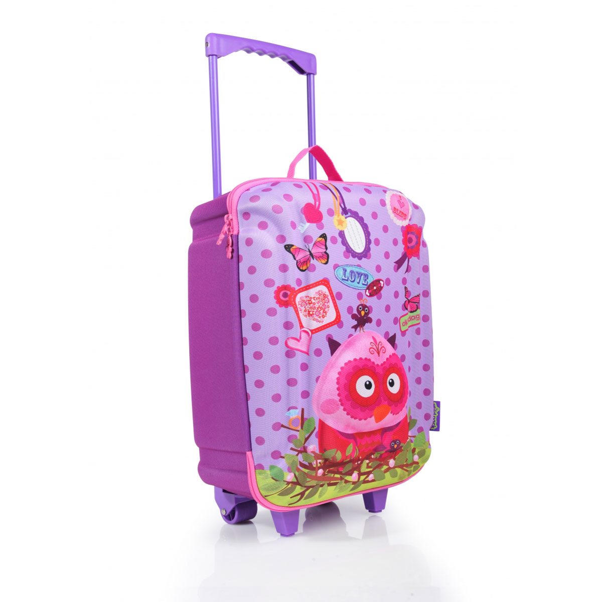 چمدان چرخدار بزرگ جغد مدل 80161