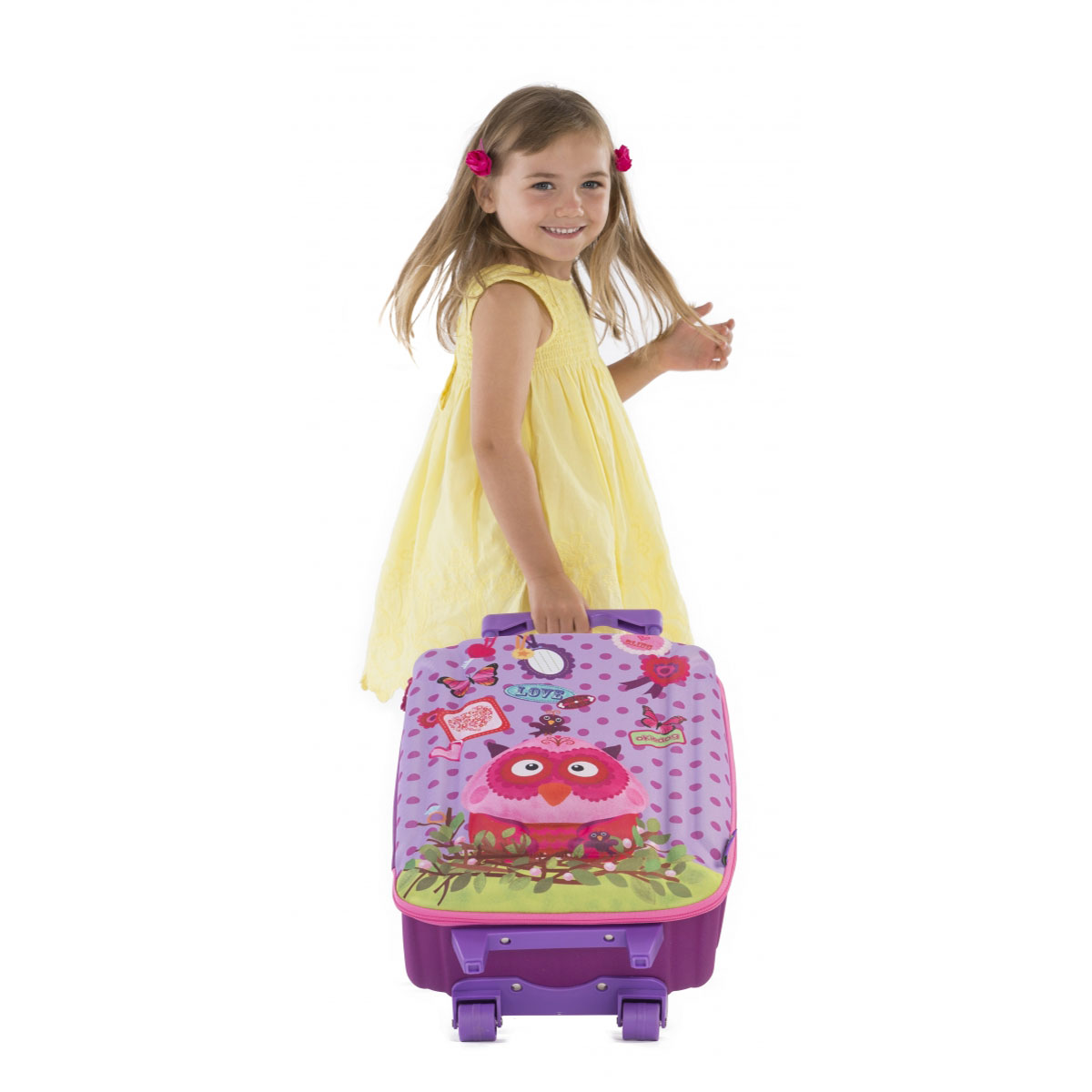 چمدان چرخدار بزرگ جغد مدل 80161