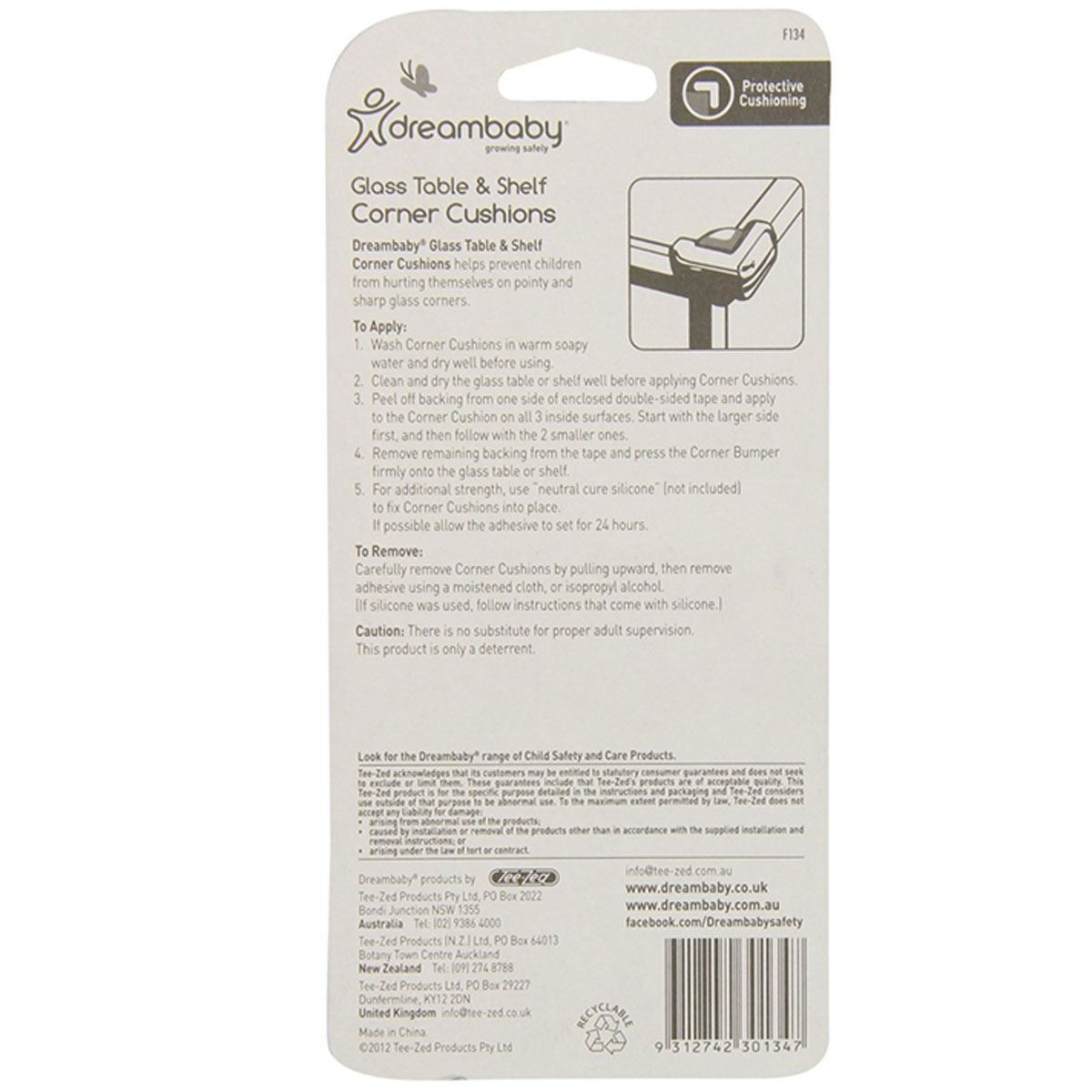 ضربه گیر شفاف 4 عددی  134