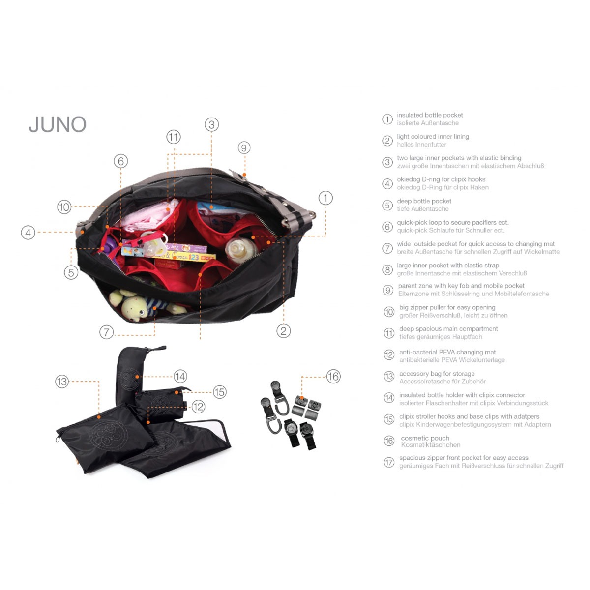 کیف مادر بزرگ لوکسی کلاسیک قرمز 31021