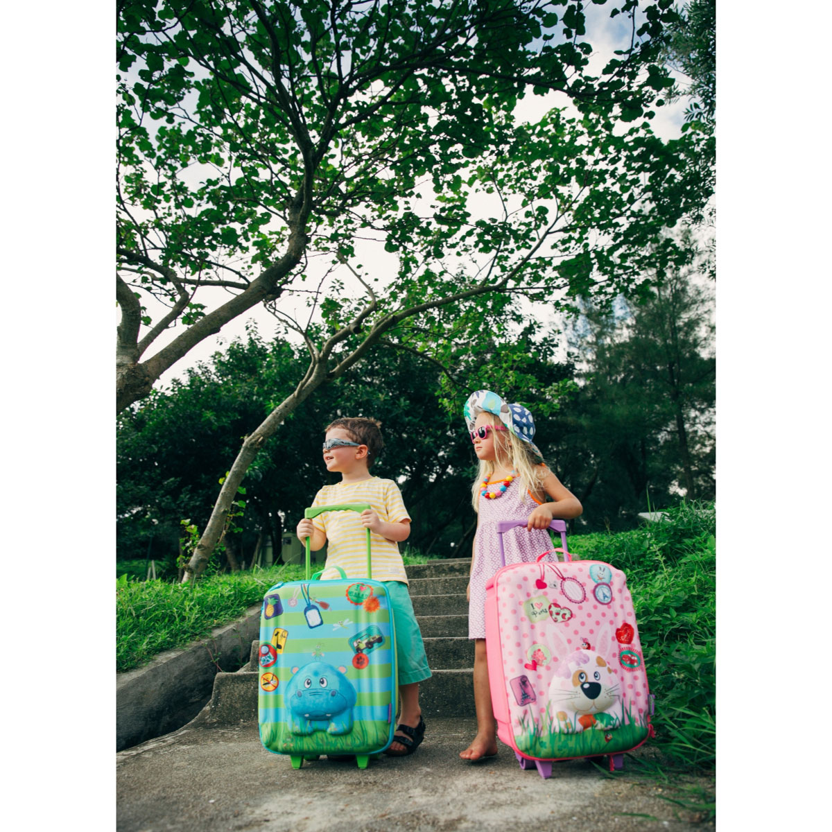 چمدان چرخدار بزرگ اسب آبی مدل 80162