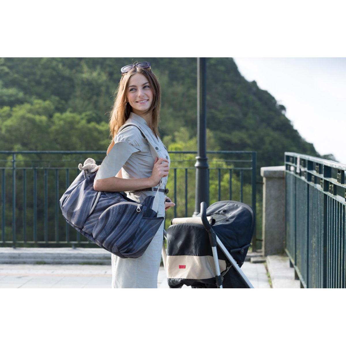 کیف مادر موندو مشکی خاکستری 37002