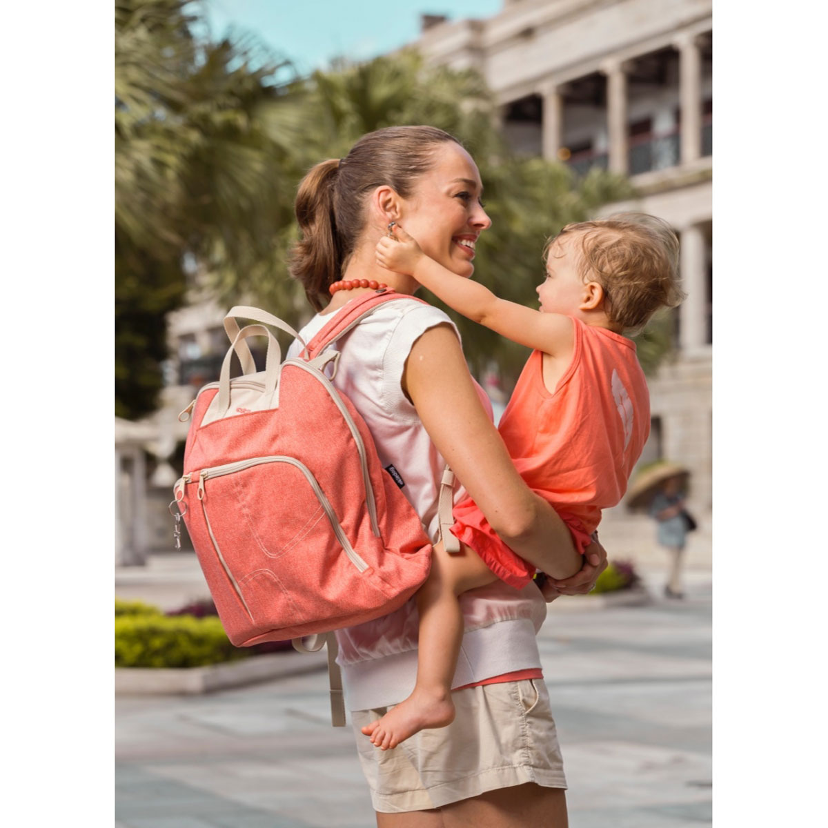 کیف مادر صورتی-کوله پشتی مدل 35004