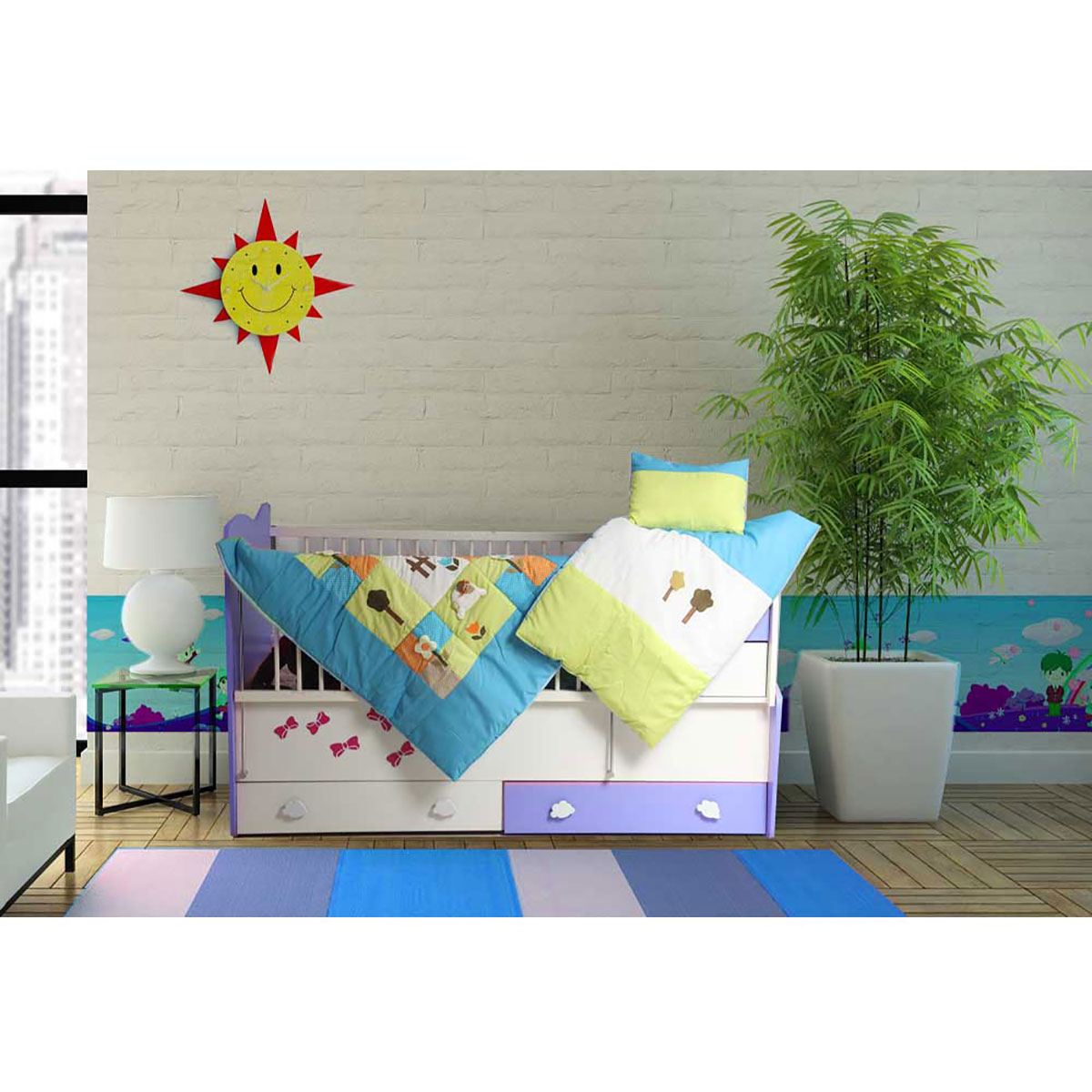 سرویس دم دستی سه تکه مدل مزرعه گوسفندان تترون