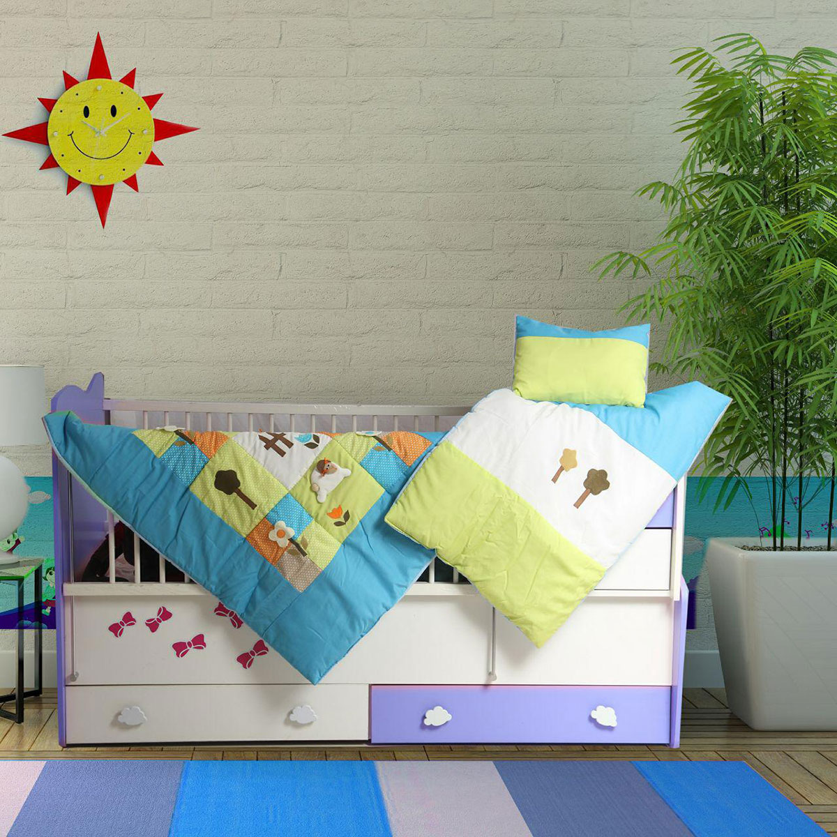 سرویس دم دستی سه تکه مدل مزرعه گوسفندان تترون