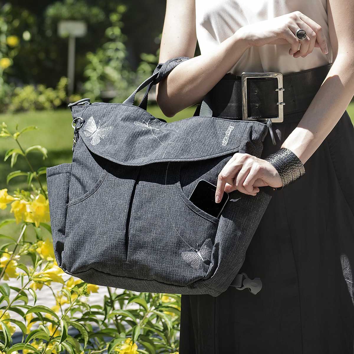 خرید کیف مادر سومو دودی پروانه دار کوله پشتی مدل 36011