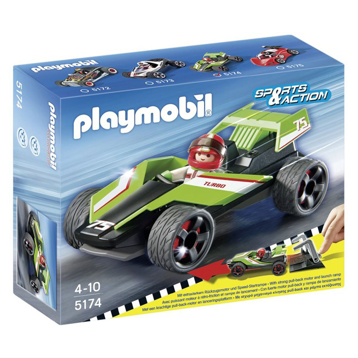 ماشین توربو مسابقه مدل 5174 پلی موبیل