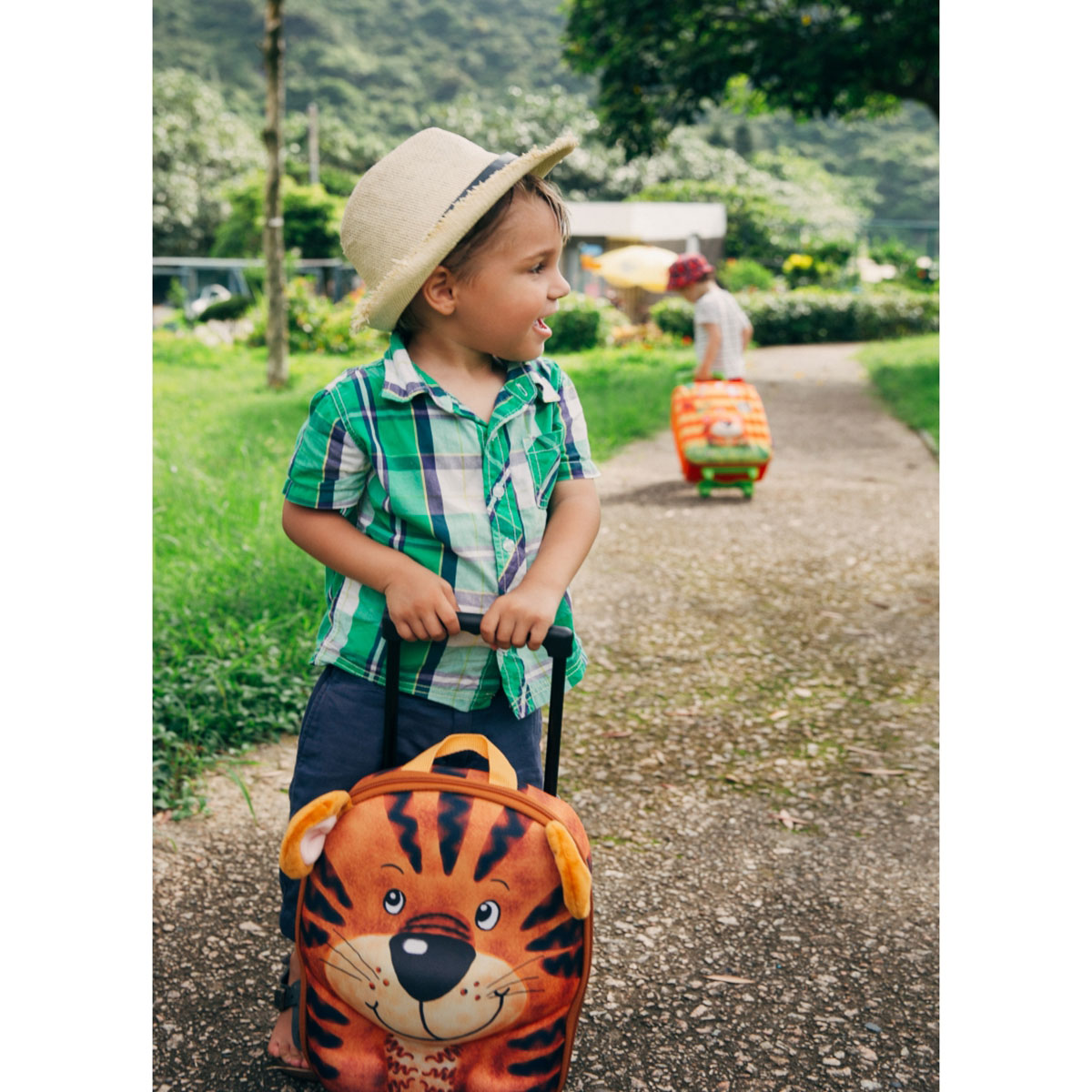 چمدان چرخدار کوچک ببر مدل 80011