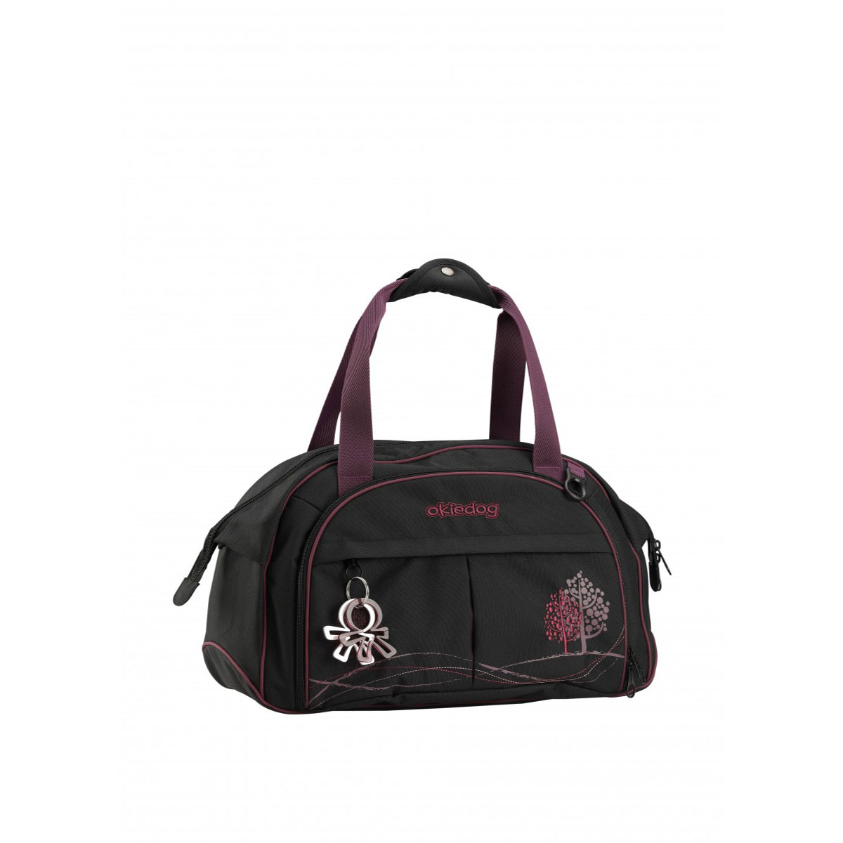 کیف مادر شاتل مشکی بنفش مدل 28119