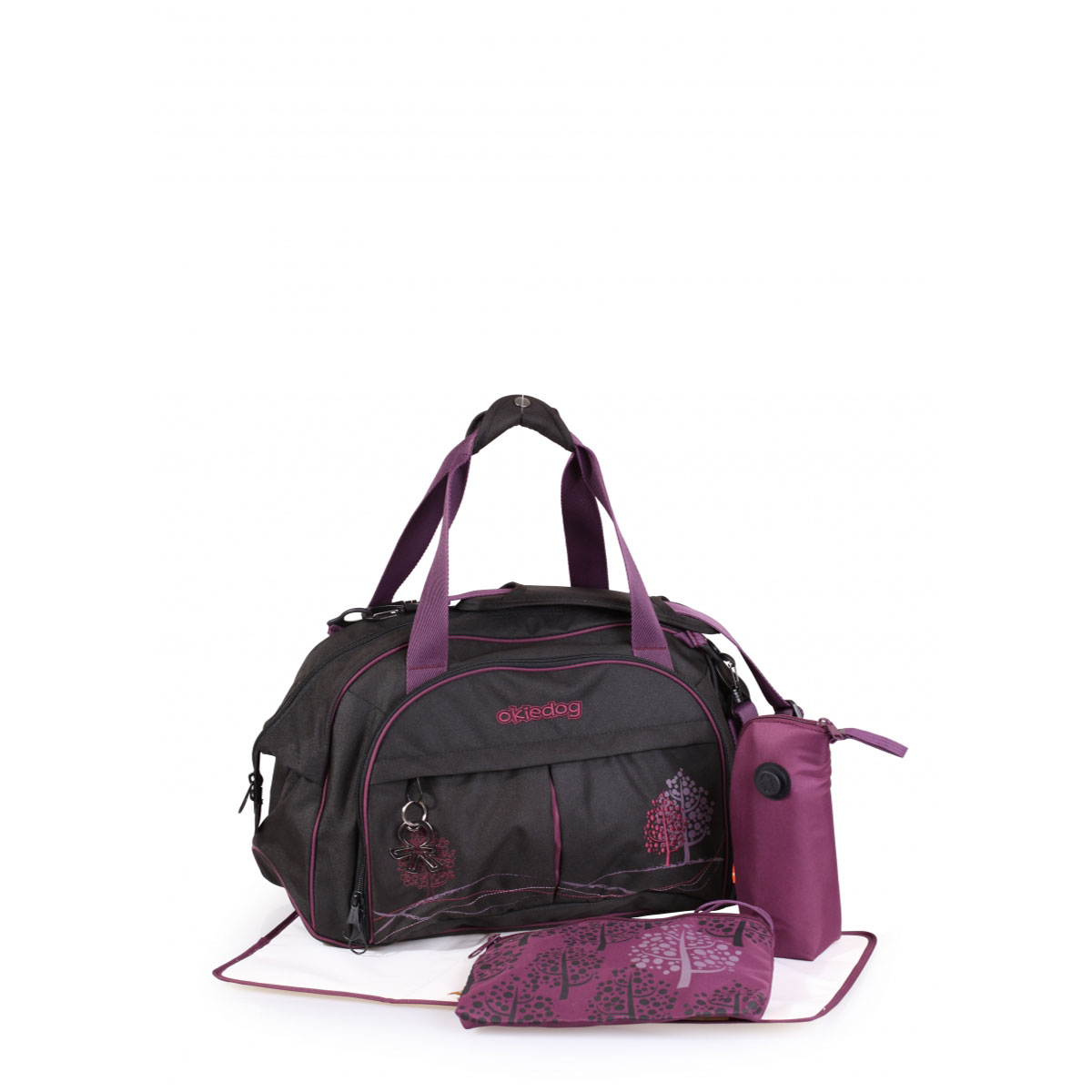 کیف مادر شاتل مشکی بنفش مدل 28119