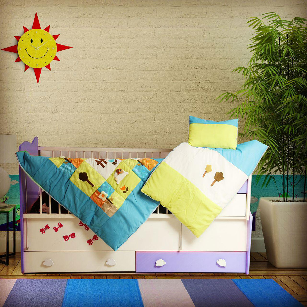 سرویس دم دستی سه تکه مدل مزرعه گوسفندان تترون