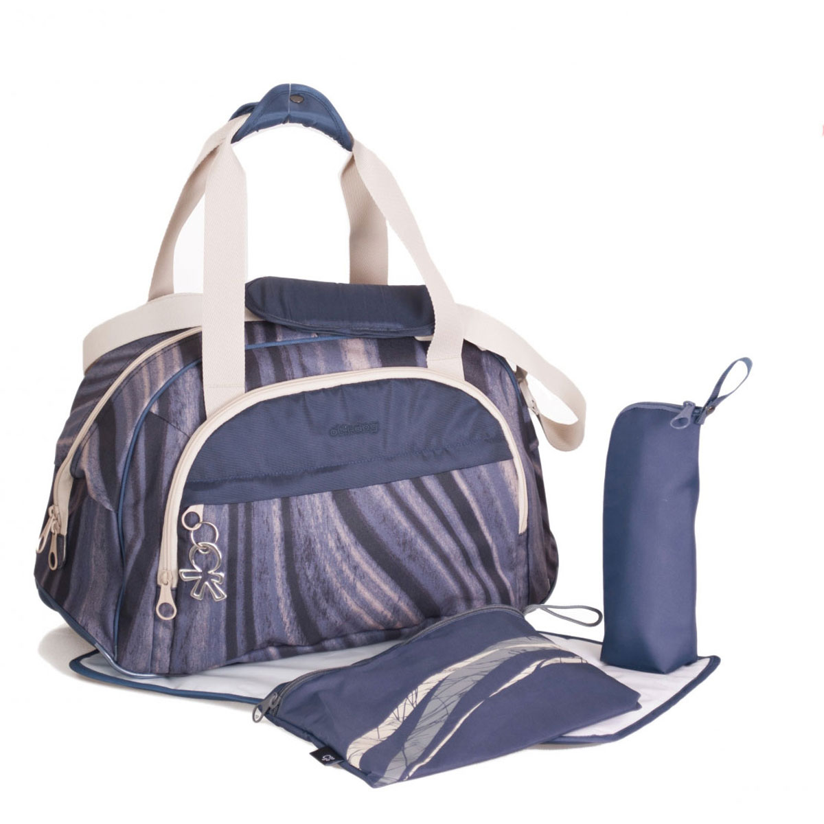 کیف مادر شاتل خاکستری مشکی37003